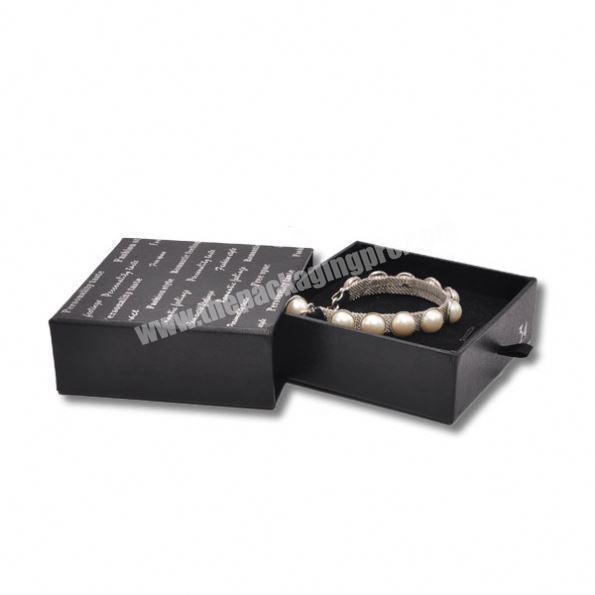 Lid And Base Black Gift Box Cosmetics Jewelry Kraft Packaging Box