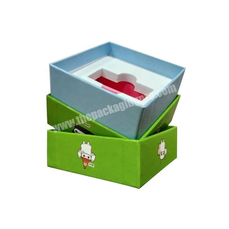 Lid and base box packaging customized logo printed for sunglasses storage