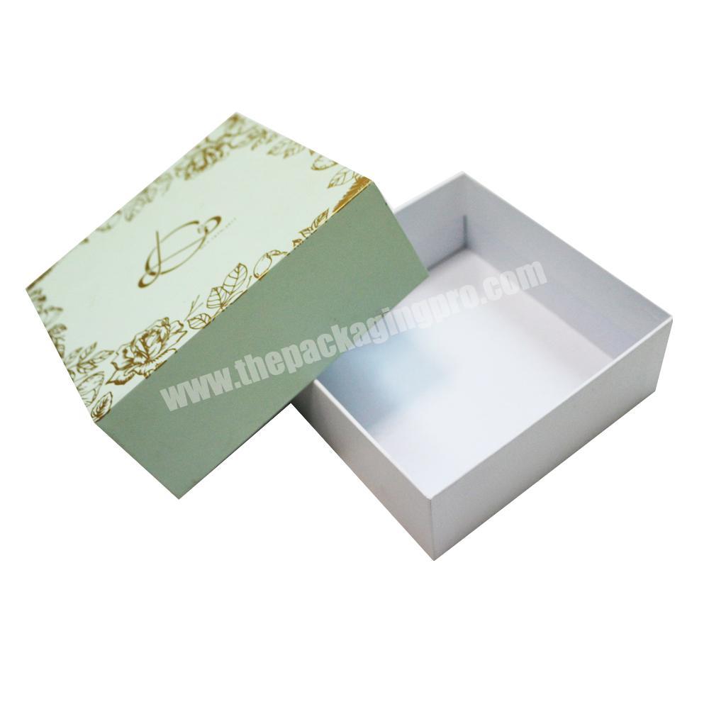 Logo Custom Printed luxury small bath bomb soap packaging box cardboard gold foil skin care packaging box with lid