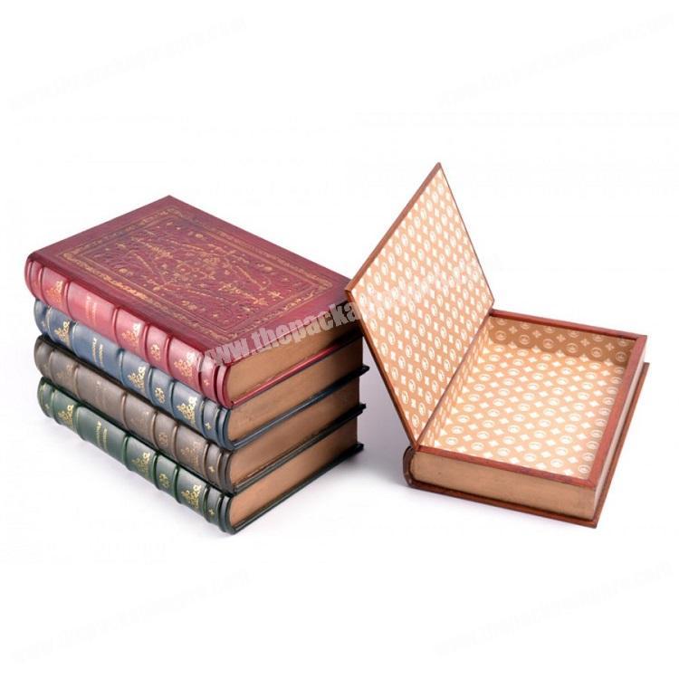 Logo Customised Quality Printing Color Luxury Cardboard Home Decoration Storage Book Box