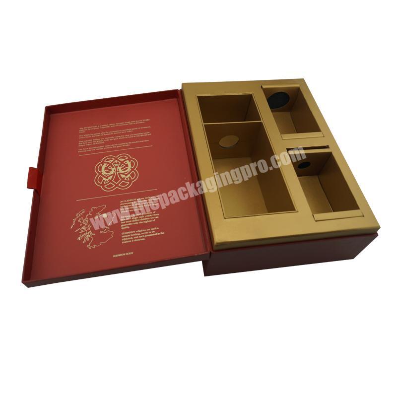 logo customized Business Conference Gift Leather paper  Single Bottle Wine Box Package