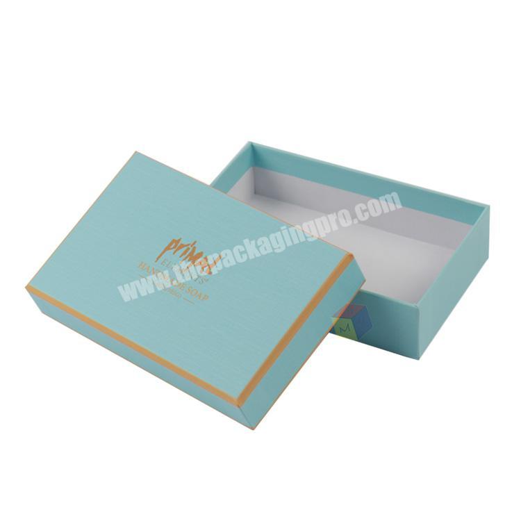logo gold stamping luxury box for soap packaging design
