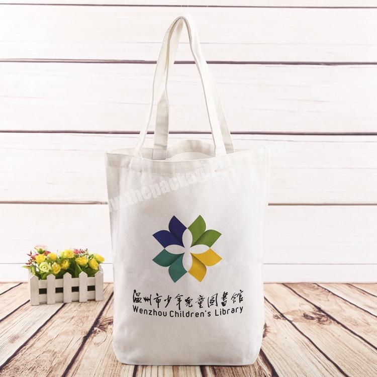 Logo printing 100% cotton tote bag for shopping