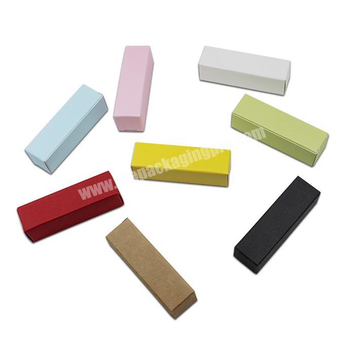 Lot Kraft Paper Multi Colors Collapsible Small Pack Box For packaging Cosmetics Lipsticks e-cigarette