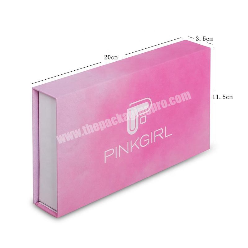 Lovely pink custom makeup make up brush packaging paper cardboard box