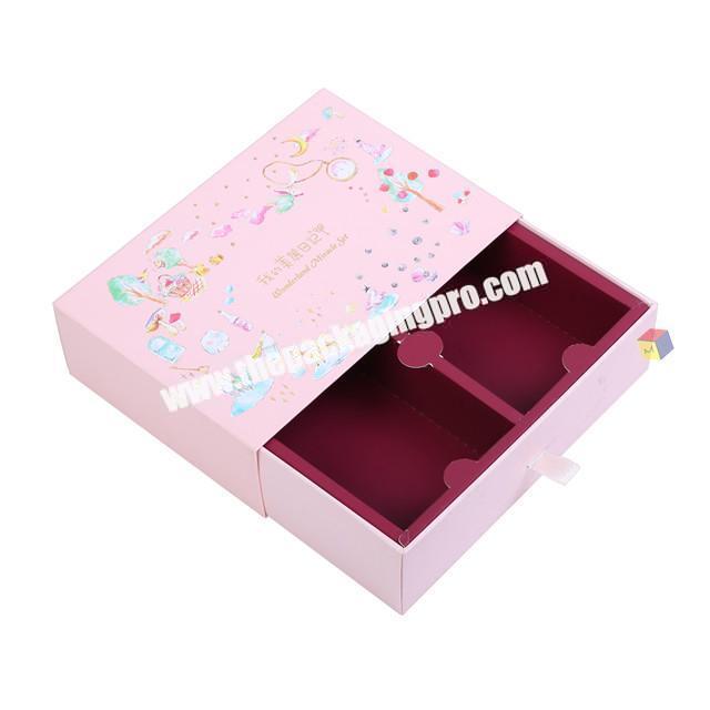 lovely pink matchbox style small gift box packaging
