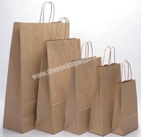 Low MOQ Custom Logo paper bag flower paper bag kraft paper bag with handle