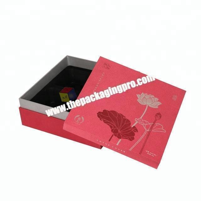 low moq custom premium packaging paper gift box with insert