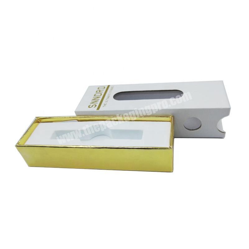 Low moq print e cig packaging sliding drawer box with childproof design