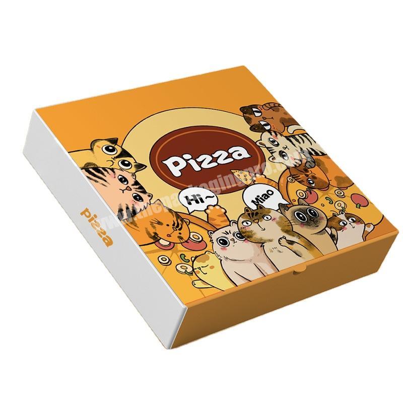 Low price and good quality Boxed pizza carton printing design for pizza packaging