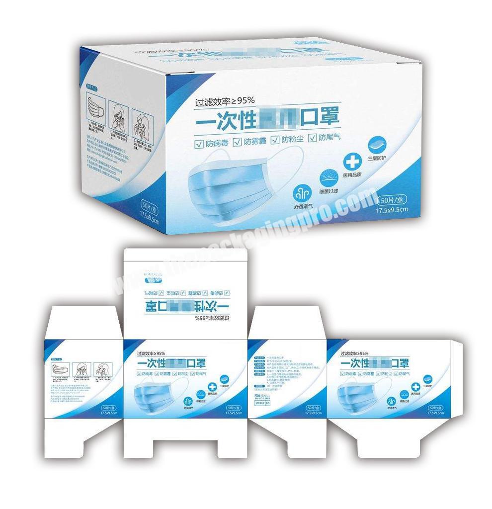 Low price china disposable medical mask box