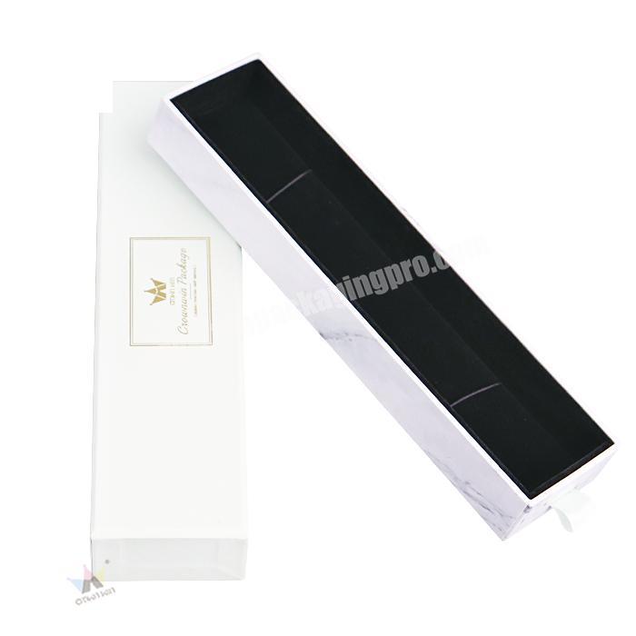 Low Price Handmade Gift Jewelry Box Black Insert Luxury Necklace Gift Box