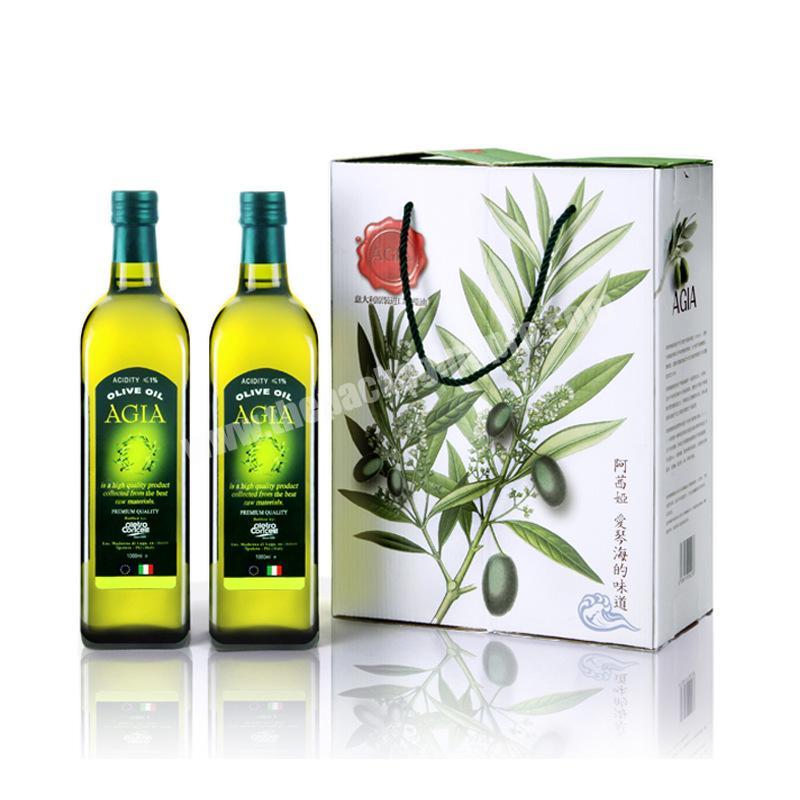Low Price New Type Custom Food Box Olive Oil Bottle Food Oil Packaging