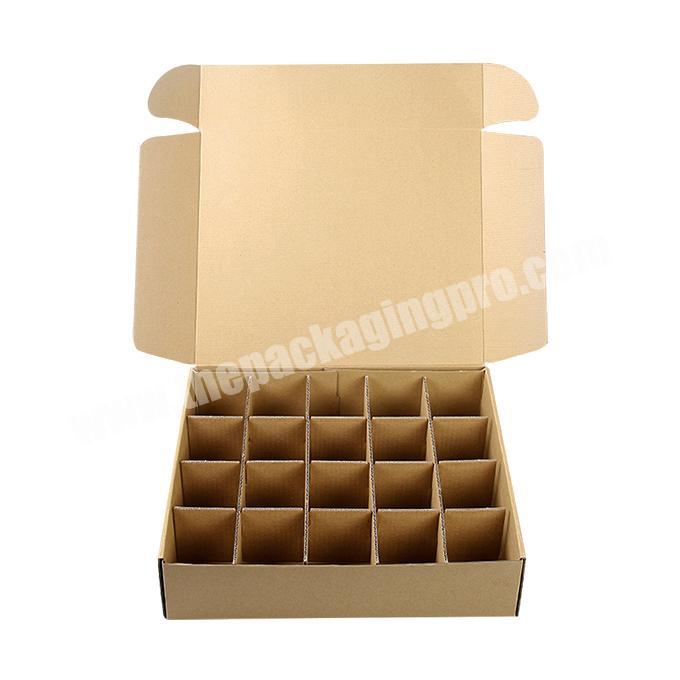 Low price of corrugated shot glass packaging box mailbox cardboard folding white