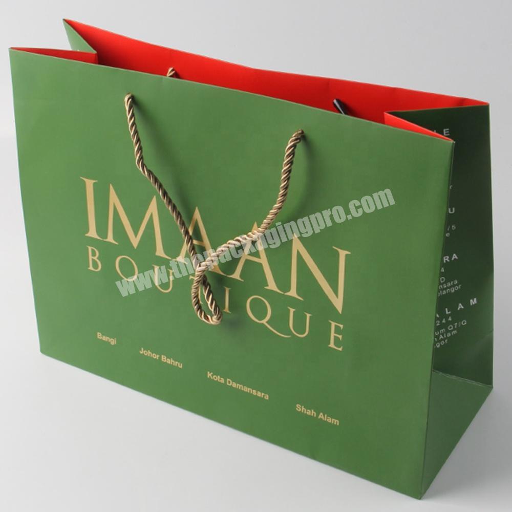 luxurious custom shopping paper bag with your own logo