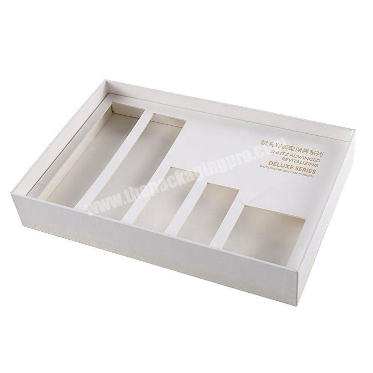 Luxurious Custom White Card Paper Skin Care Outer Packaging Cosmetic Box
