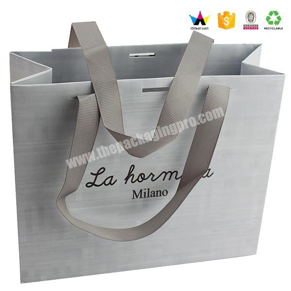Luxurious customised logo shopping paper bags