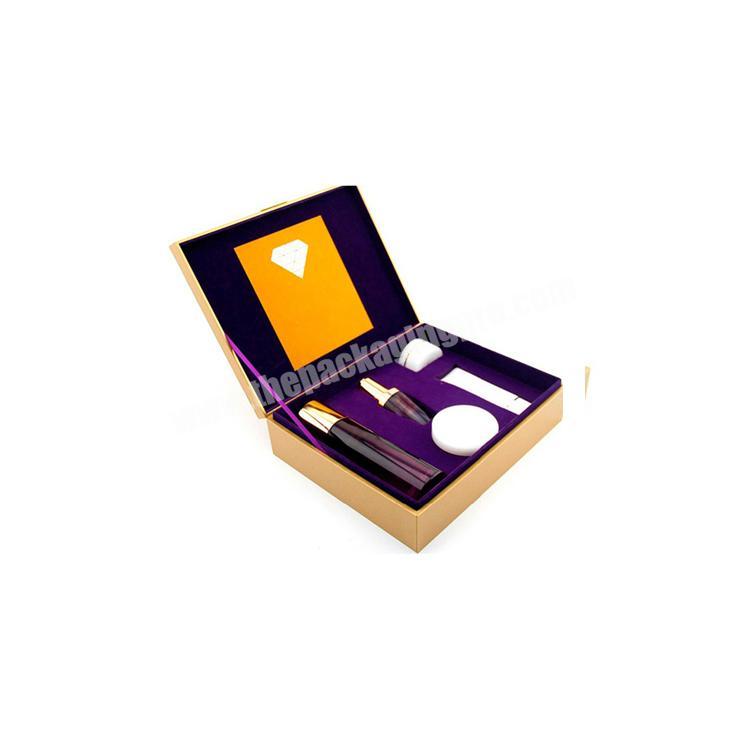 Luxury 4c printing cosmetic packaging box eyelash make up gift box with logo design