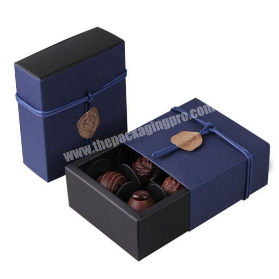 Luxury Beautiful Design Custom Printed Sliding Drawer Chocolate Candy Food Paper Boxes
