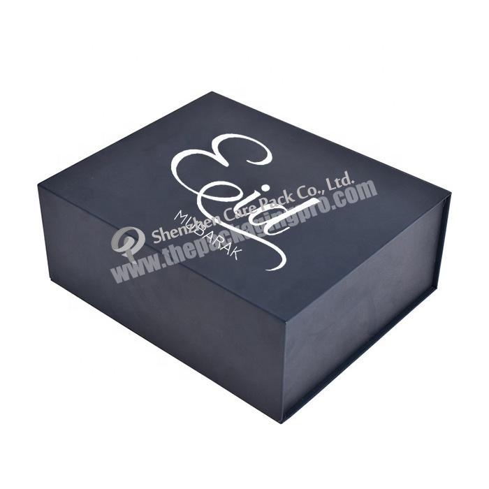 Luxury Black Book Shaped Rigid Cardboard Gift Box Custom Print Paper Magnetic Closure Gift Box