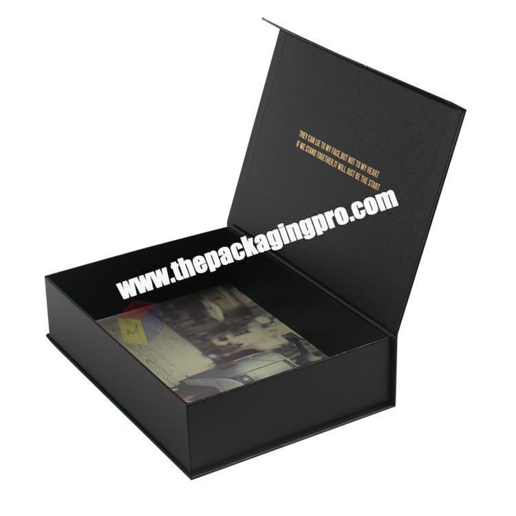 luxury black color lingerie packaging apparel paper box