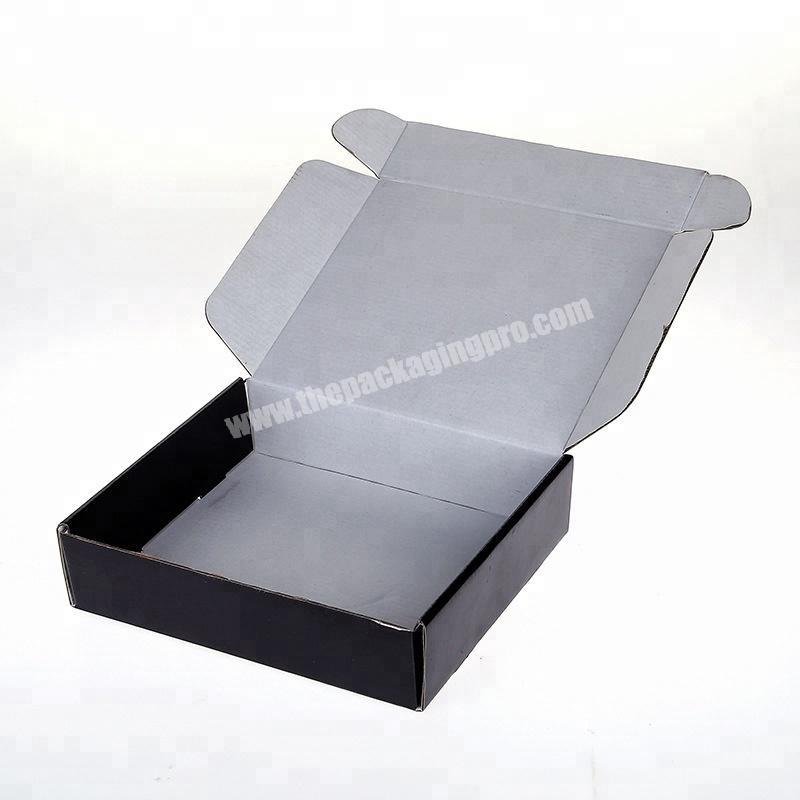 Luxury black corrugated box with your own logo valentine mail box