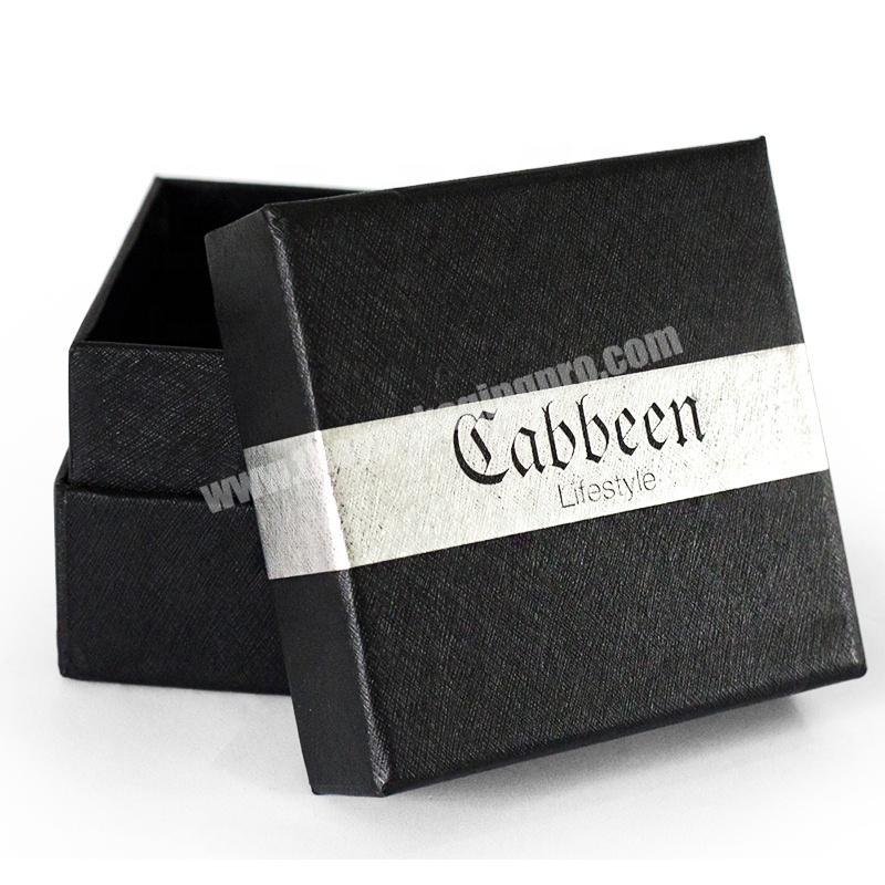 luxury black custom logo watch packaging box