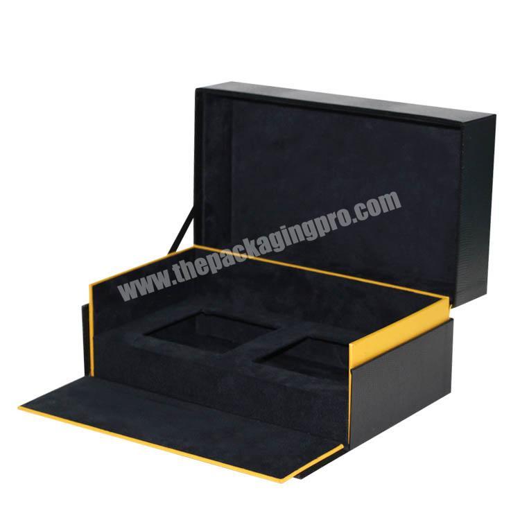 Luxury black display paper boxes packaging