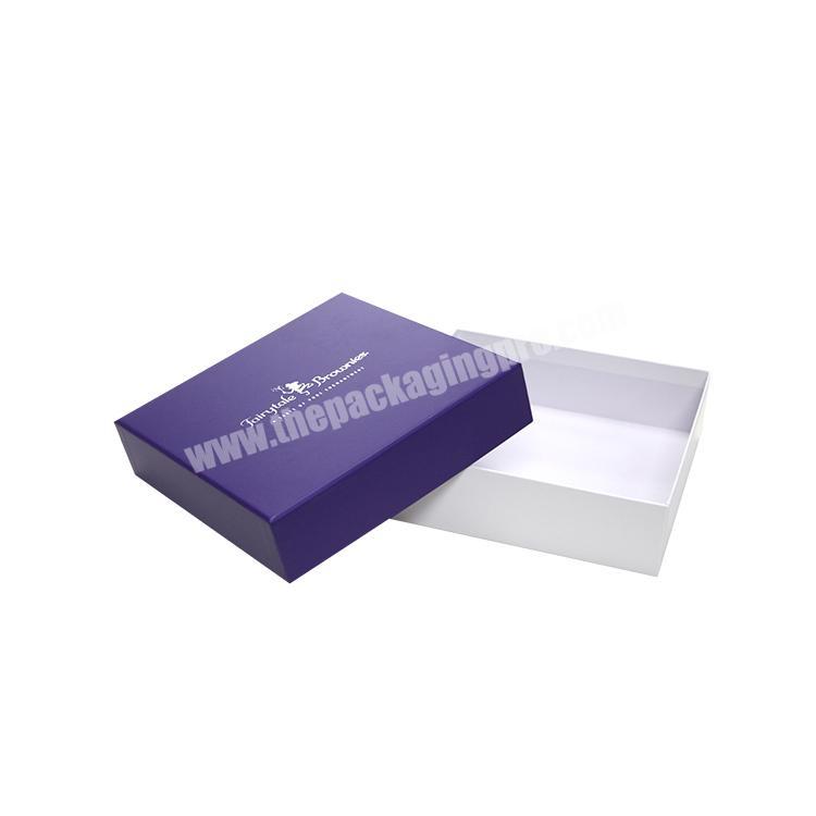 Luxury black display purple paper boxes packaging
