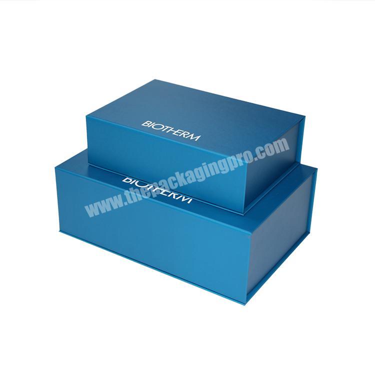 luxury black folding paper box packaging cosmetic packaging custom logo with custom clothing shipping folding box