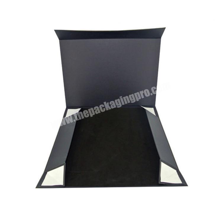 Luxury black gift paper folding box
