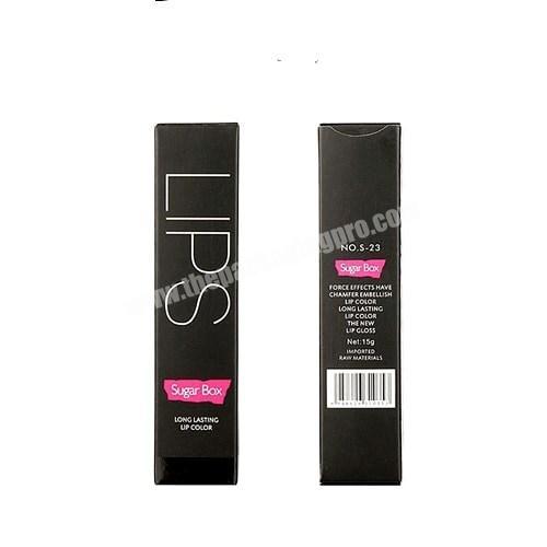 Luxury Black Paper Box Cosmetic Paper Lipstick Lipgloss Packaging Box