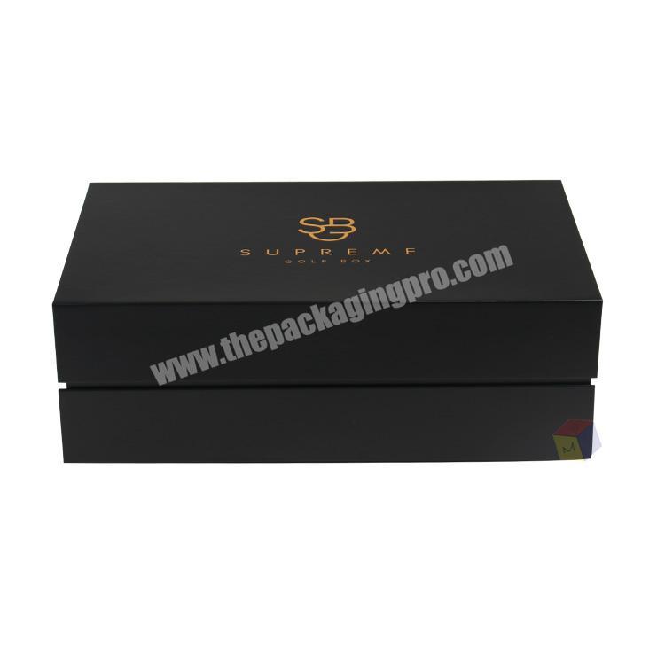 luxury black rigid magnetic cardboard shoe box packaging