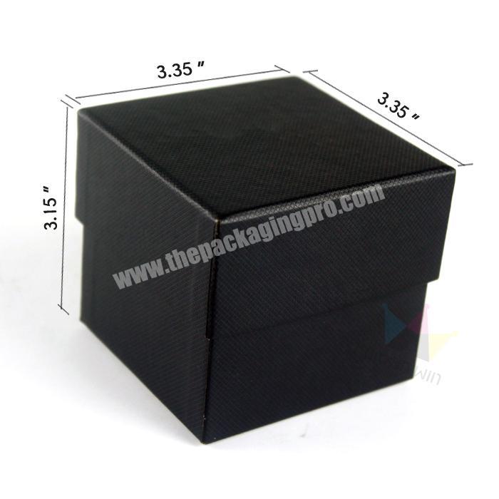 Luxury Black Rigid Paper Box For Watch Crown Win Package