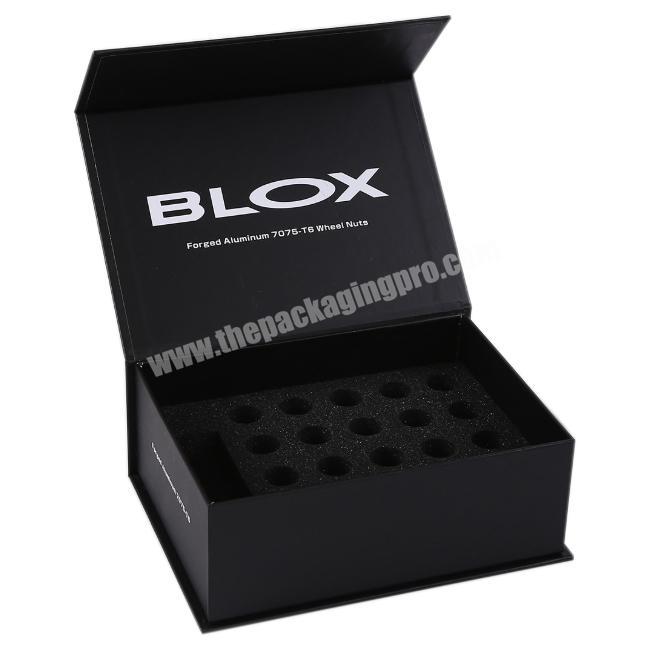 Luxury book style paper gift box for cosmetic with magnetic closure
