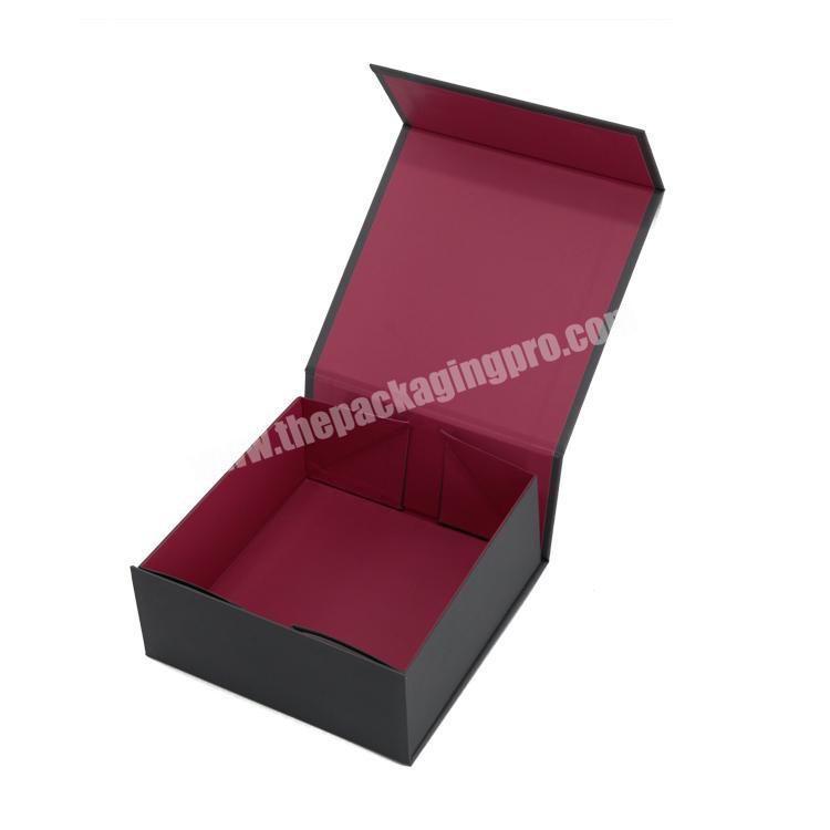Luxury book style paper gift box for cosmetic with magnetic closure