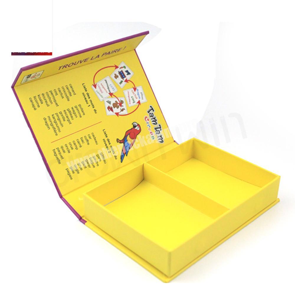 Luxury box magnetic colors gift box with paper partition board