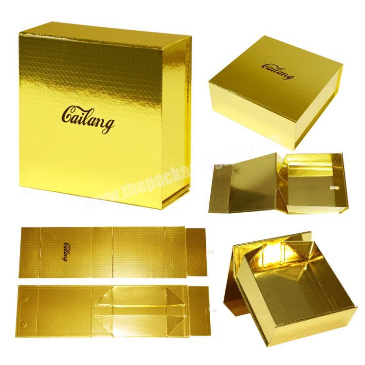 Luxury brand cosmetics folding box gift packaging paper box with logo for shipping box