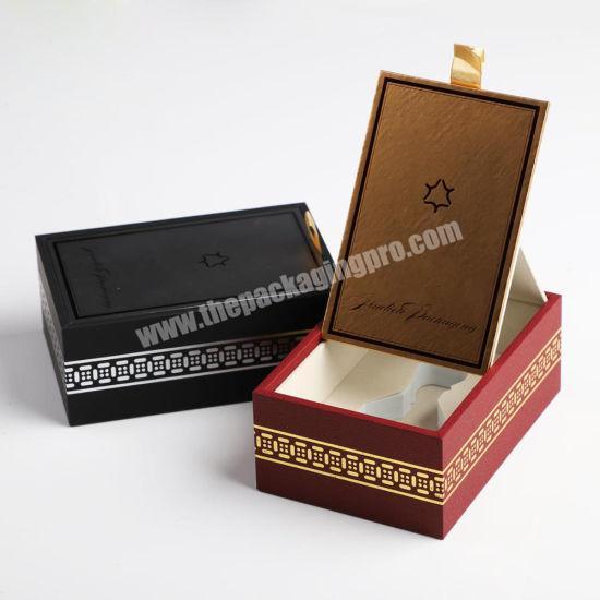 Luxury cardboard box designs rectangle paper perfume packaging box