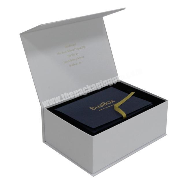 Luxury cardboard boxes design for custom packing with foam inner tray