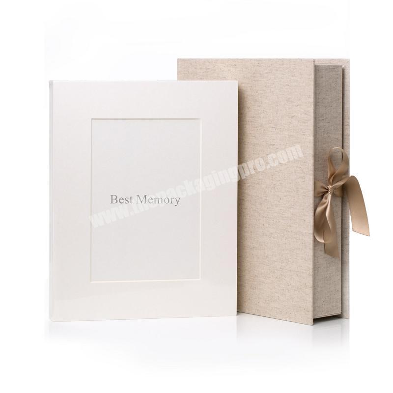 Luxury Cardboard Paper Bespoke Flip Top Magnetic Closure USB Photos Gift Packaging Boxes