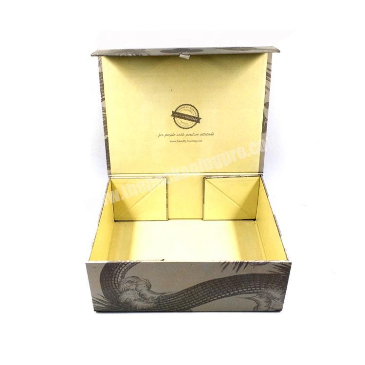 Luxury Cardboard Paper Packaging Folding Cloth T-Shirt Gift Box With Magnetic Closure