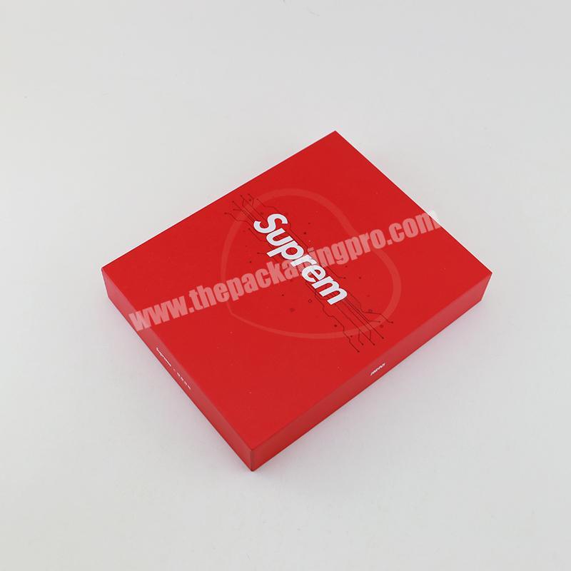 Luxury Cardboard Paper Red Gift Packaging Box Electronic Gift Box With Lid