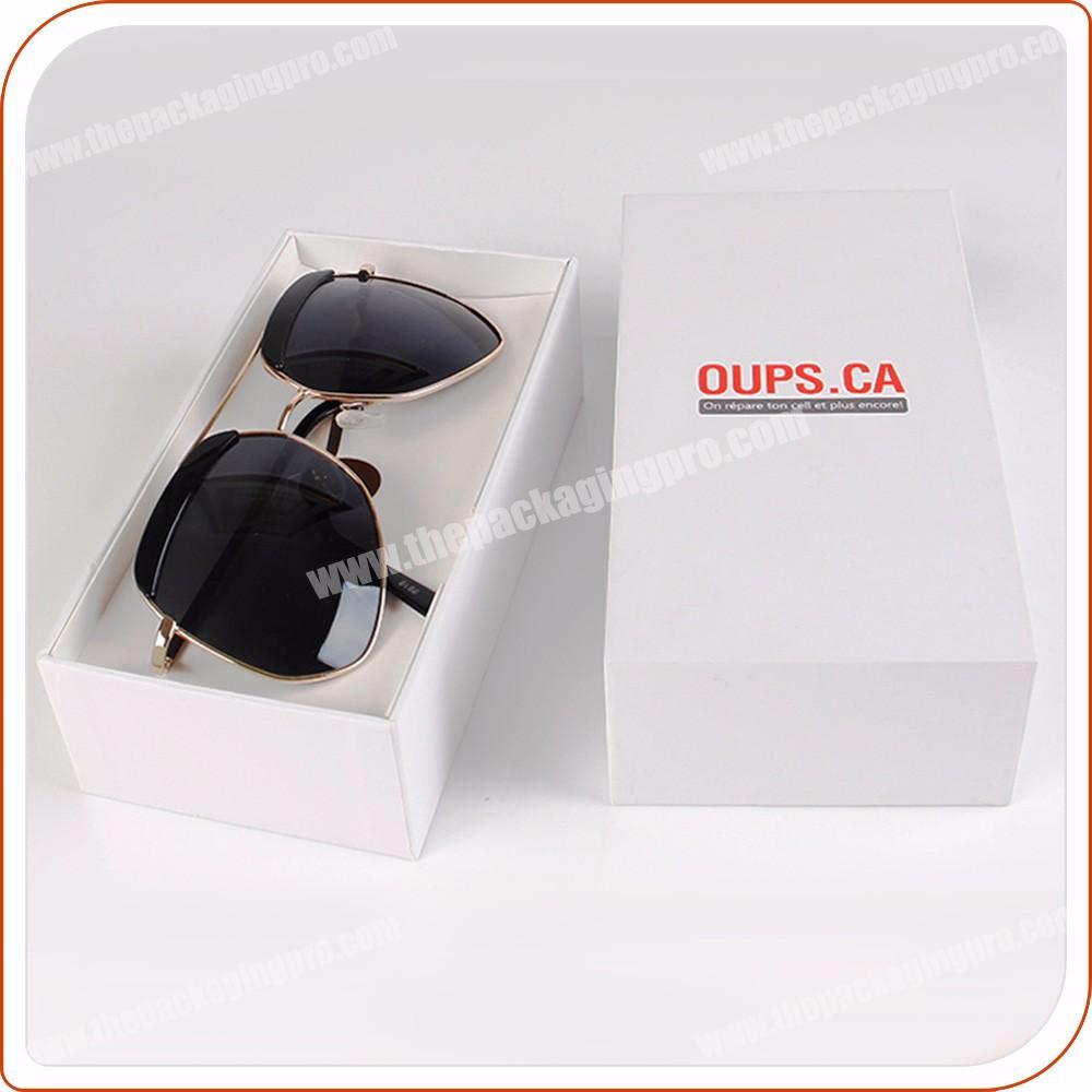 luxury cardboard paper sunglass gift packaging box with lid