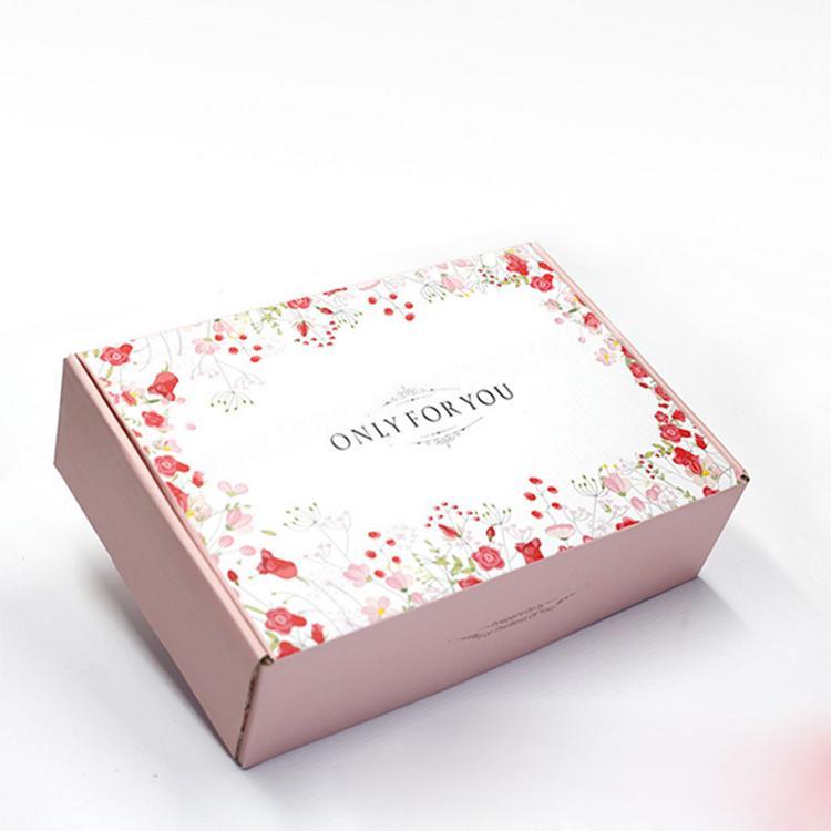 luxury cardboard shipping boxes custom logo lingerie packaging box