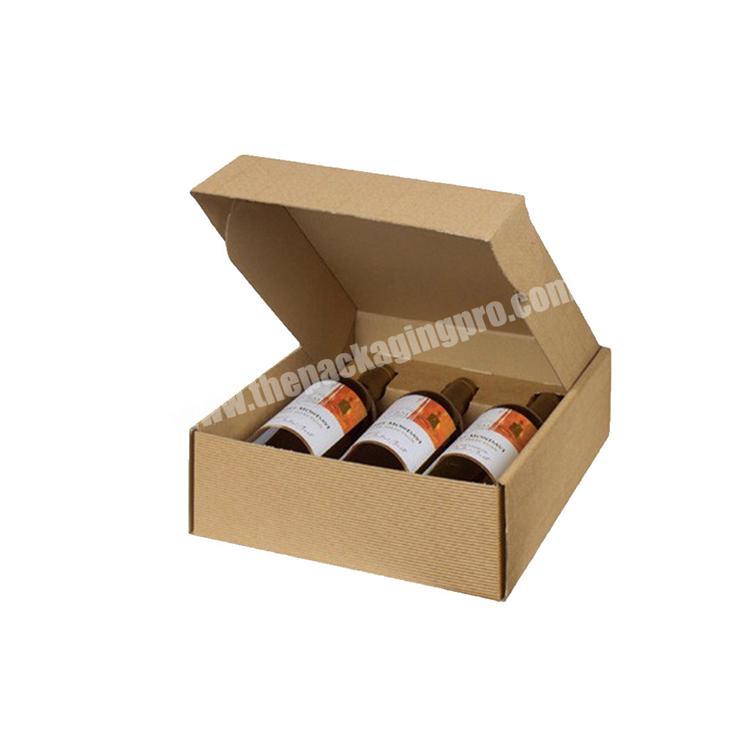 Luxury cardboard wine box 6 bottles