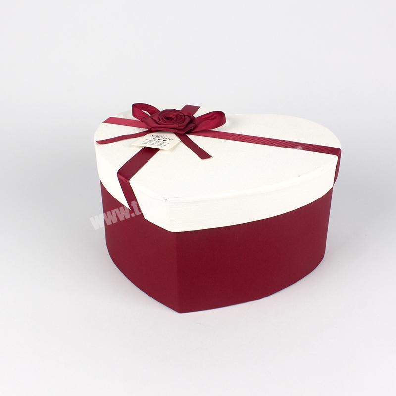 Luxury Chocolate Flower Heart Shaped Cardboard Gift Box