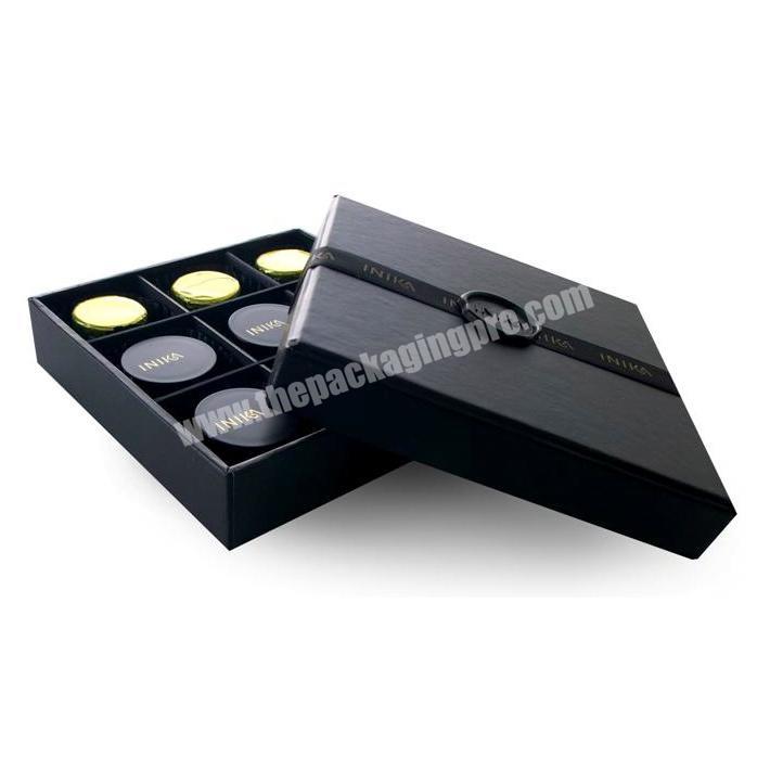 Luxury chocolate packaging with paper divider custom Valentine's day gift packing box