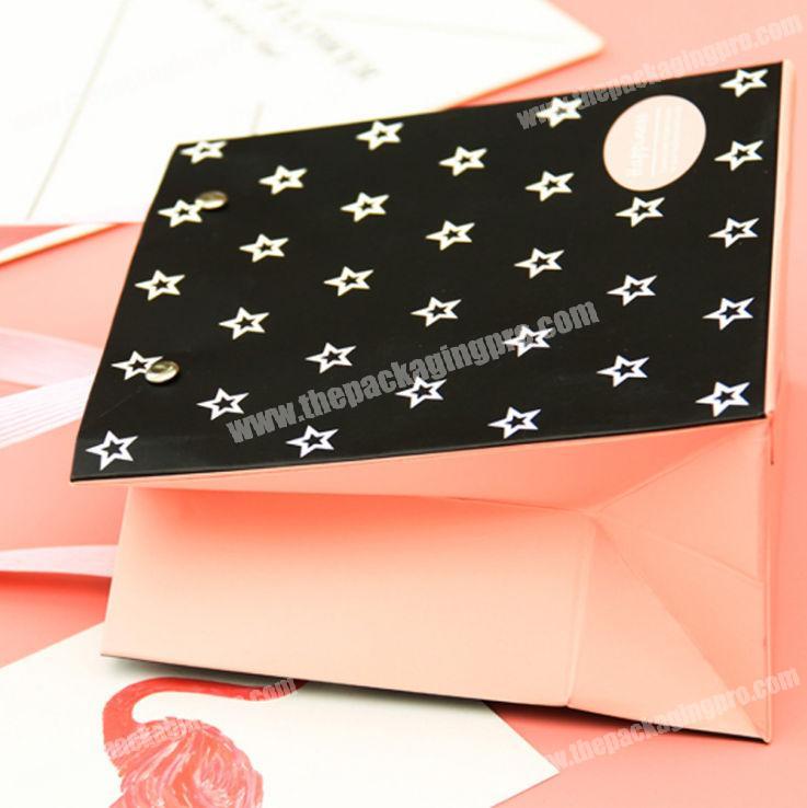 luxury christmas fashion custom logo paper bag