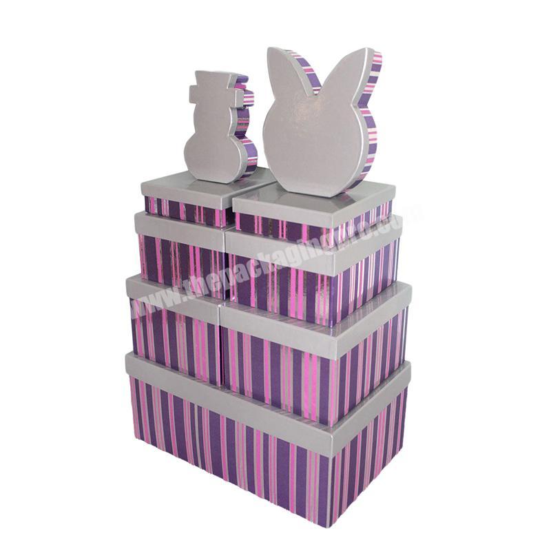 Luxury Christmas Gift Box Texture Assorted Shape Stylish Gift Box Sets Holiday Color Brilliancy Gift Box Custom Logo